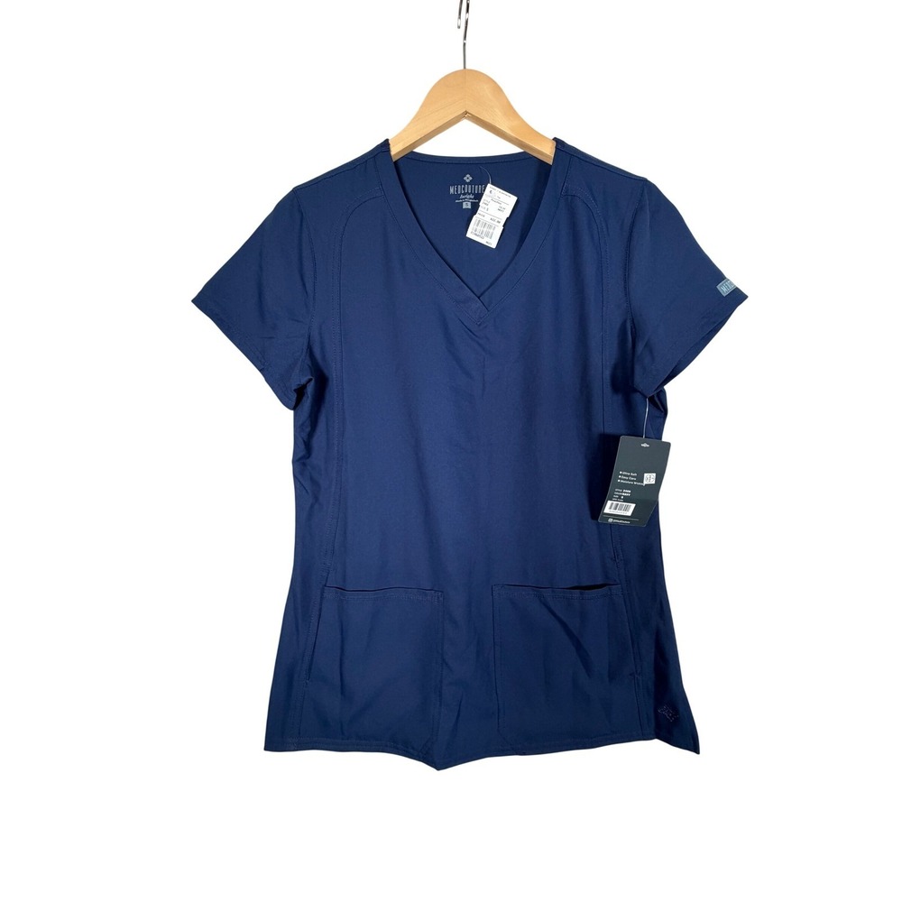 Medcouture Insight Scrubs Set Womens Small Blue Jogger V-Neck Vet Nurse NWT! - Picture 2 of 16